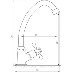 Монокран для мийки Globus Lux  GLHI-1051-BR На Гайці Латунь - Image 7