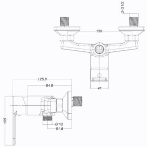 Змішувач для душу Globus Lux Dolly GLD-0105N - Image 7