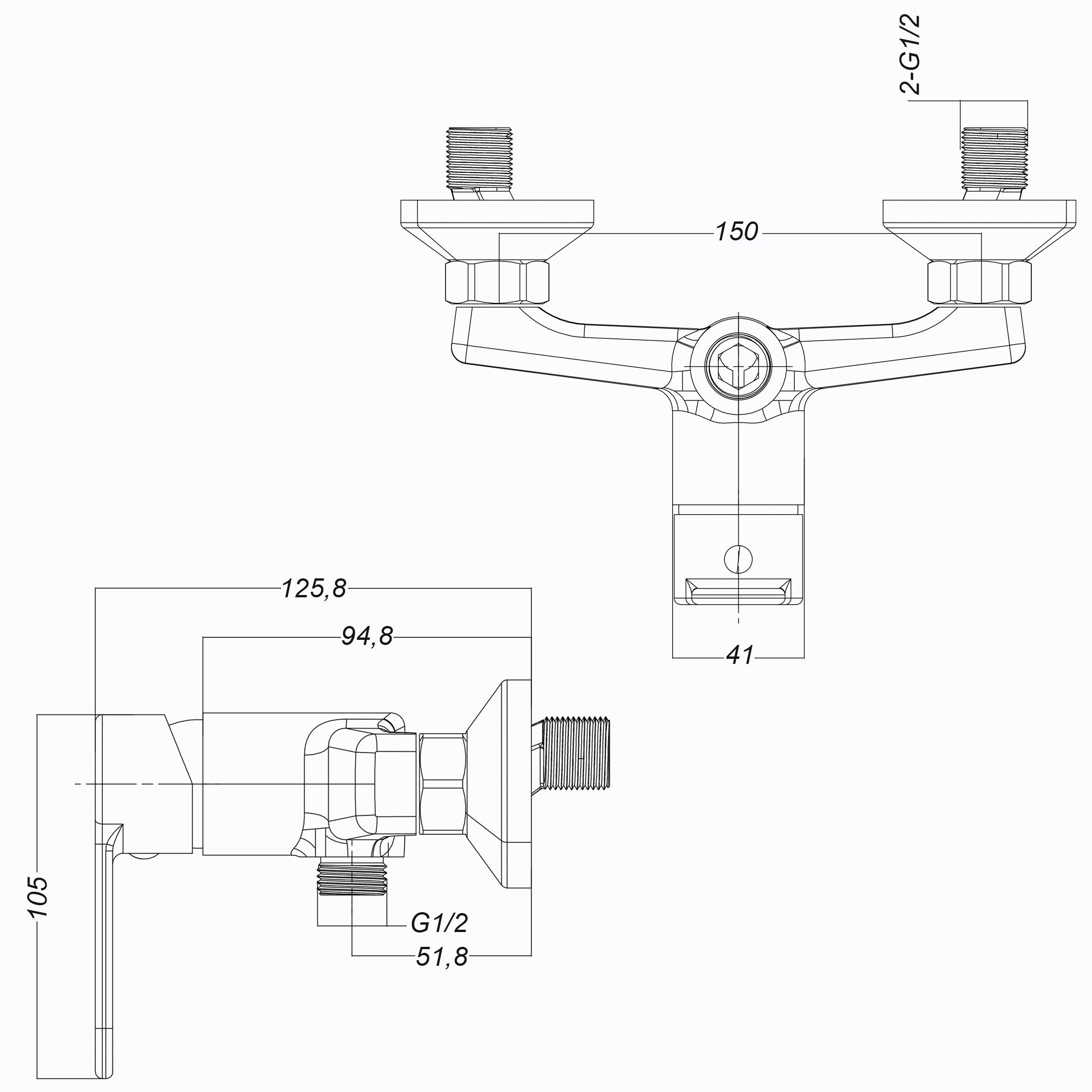 Змішувач для душу Globus Lux Dolly GLD-0105N - Image 7