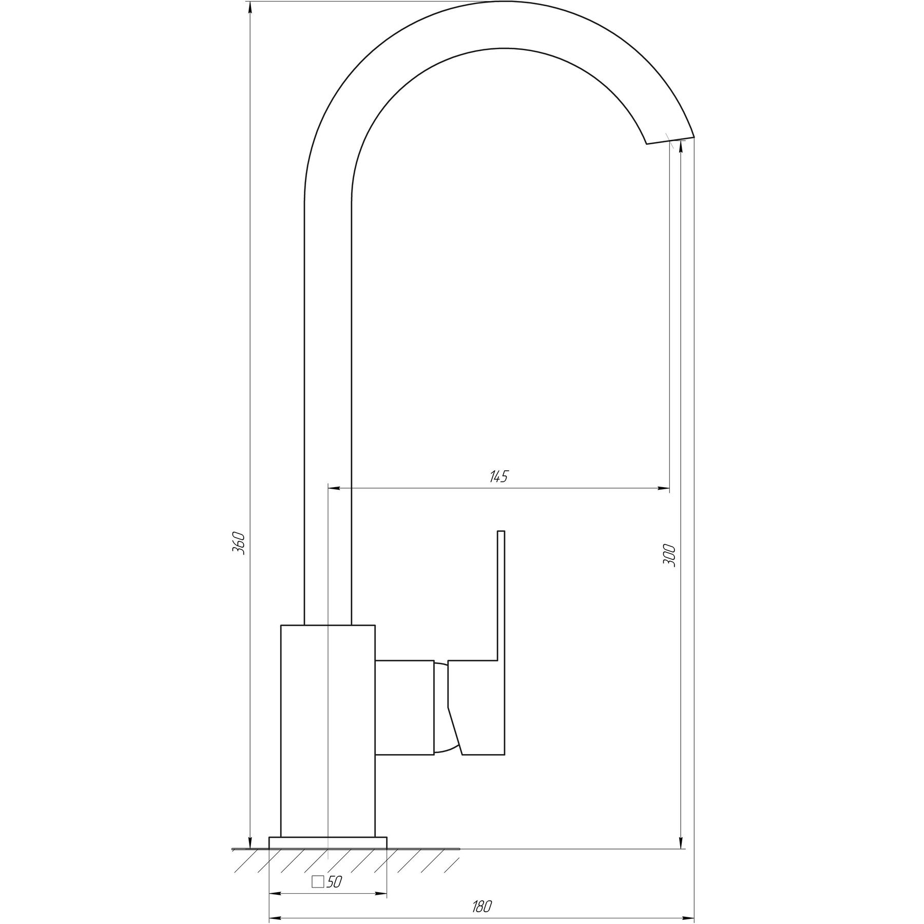 Змішувач для кухні Globus Lux Milano GLM-203SQ-FRANKE - Image 7