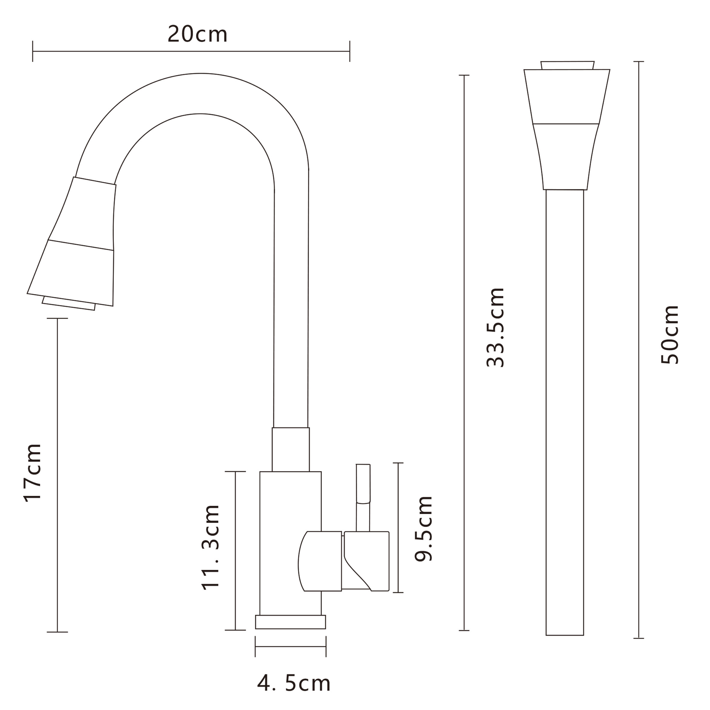 Змішувач для кухні Globus Lux Alpen SBT1-203SK-G03 - Image 7