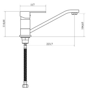 Змішувач для кухні DOMINO RONDO DND-203 - Image 7