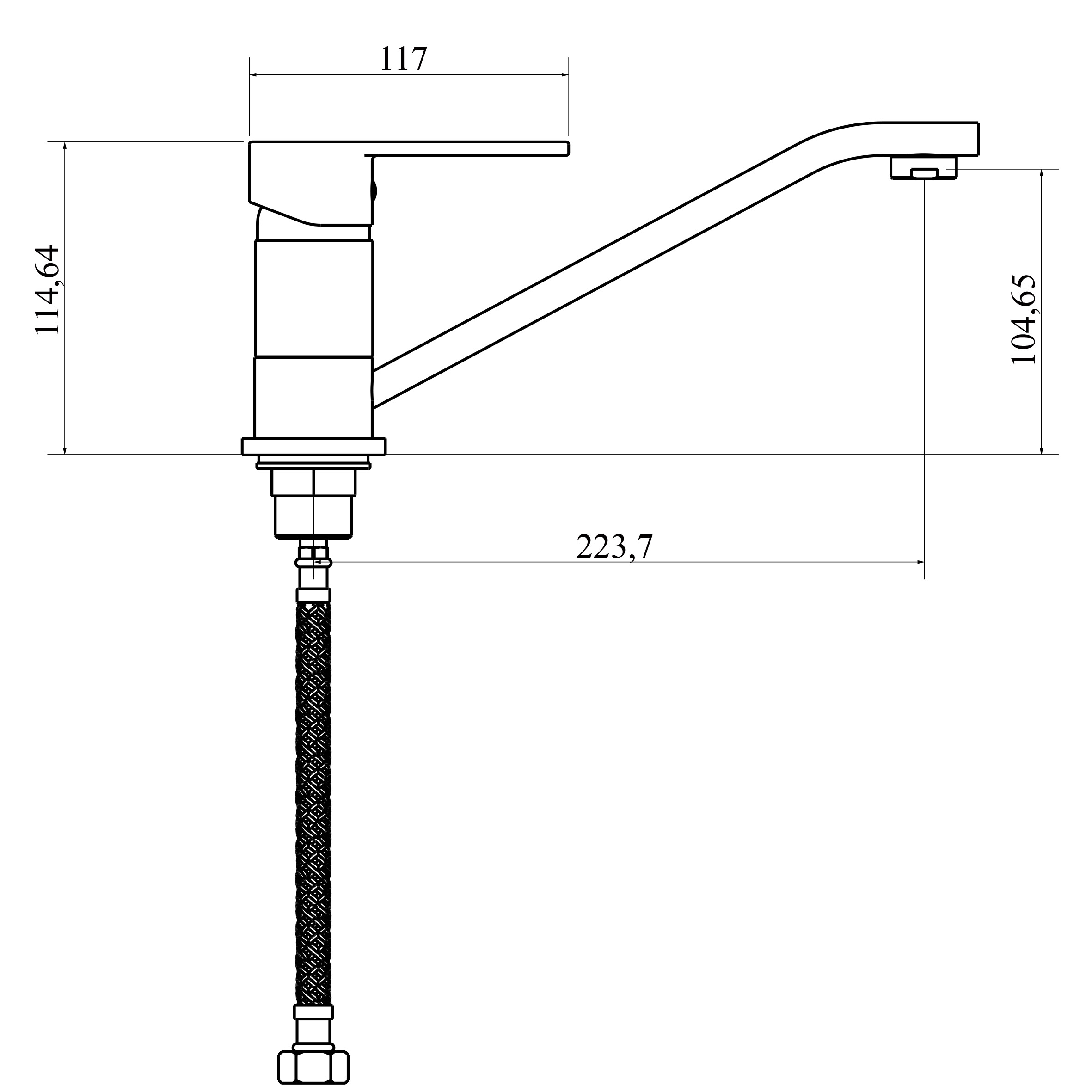 Змішувач для кухні DOMINO RONDO DND-203 - Image 7