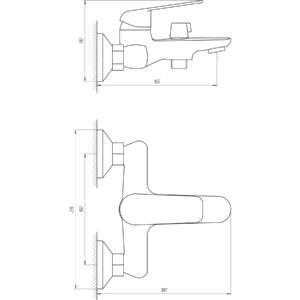 Змішувач для ванни Globus Lux Koln GLK-0102N - Image 7
