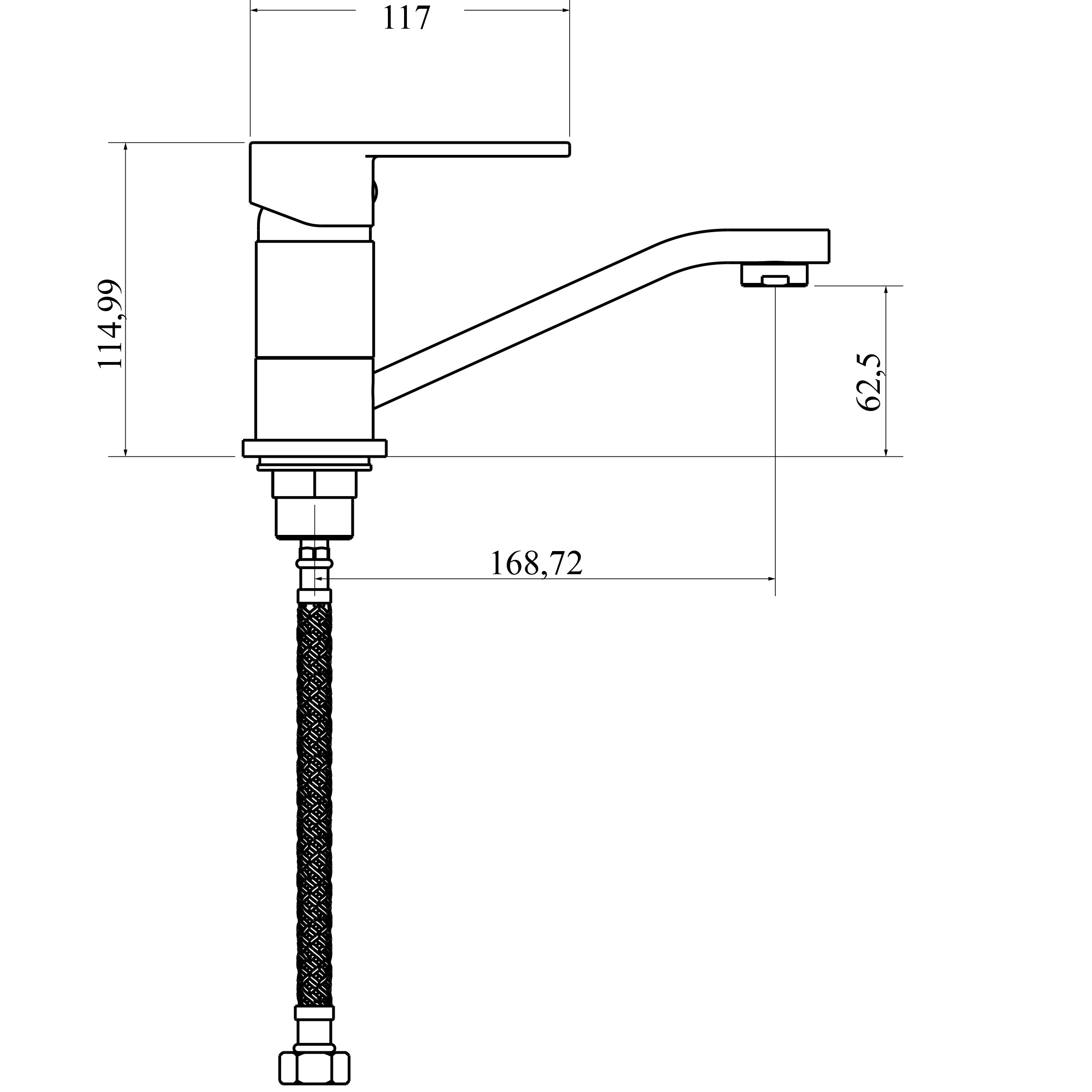 Змішувач для умивальника DOMINO RONDO DND-203M - Image 7
