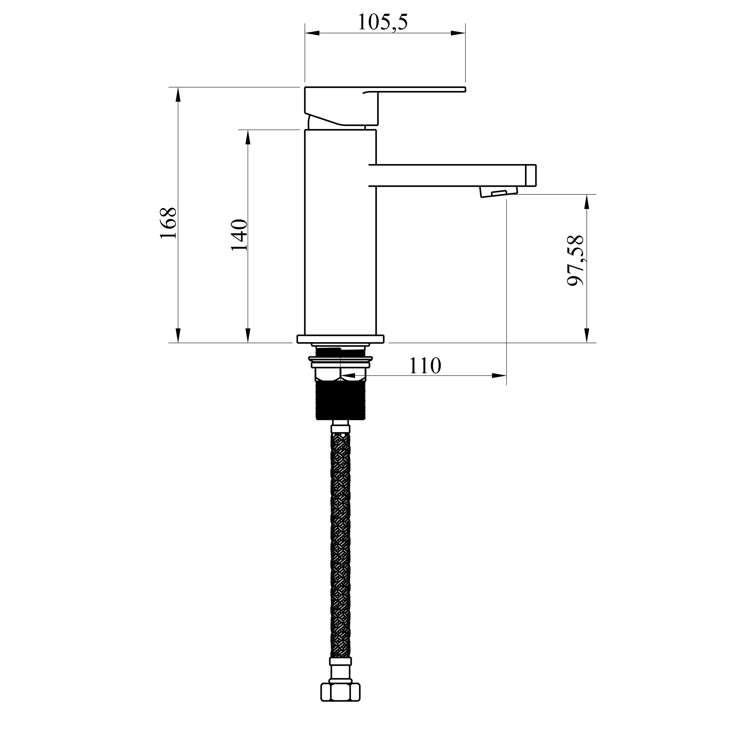 Змішувач для умивальника DOMINO MALTA DMS-401 - Image 7
