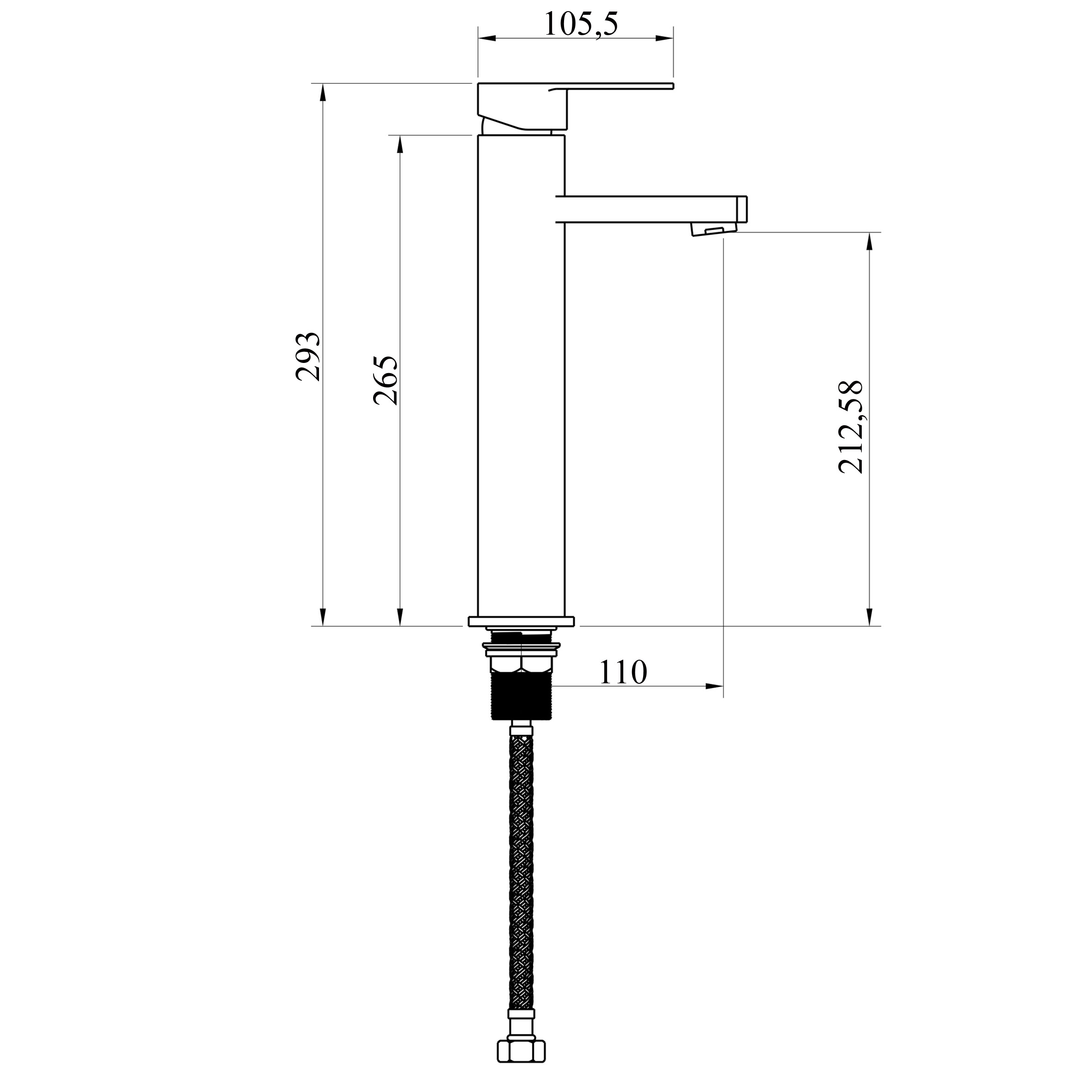 Змішувач для умивальника DOMINO MALTA DMS-201HL - Image 7