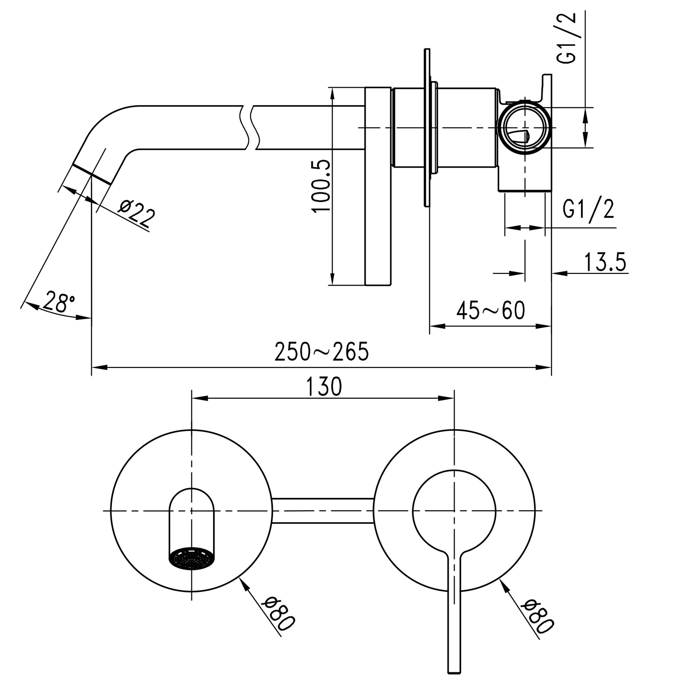 Змішувач для умивальника TOPAZ MODERNO TMD-33235-H78A - Image 7