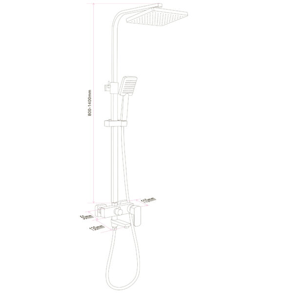Душова система Globus Lux ALFA GLAL-1007