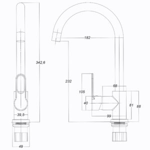 Змішувач для кухні Globus Lux Dolly GLD-0203L - Image 7
