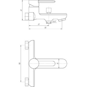 Змішувач для ванни TOPAZ CORSICA TC 16101-H48 - Image 7