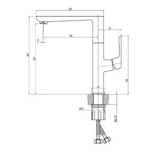 Змішувач для кухні TOPAZ LEXI TL 21401-H57, Шланги TAQ-M1055 - Image 7