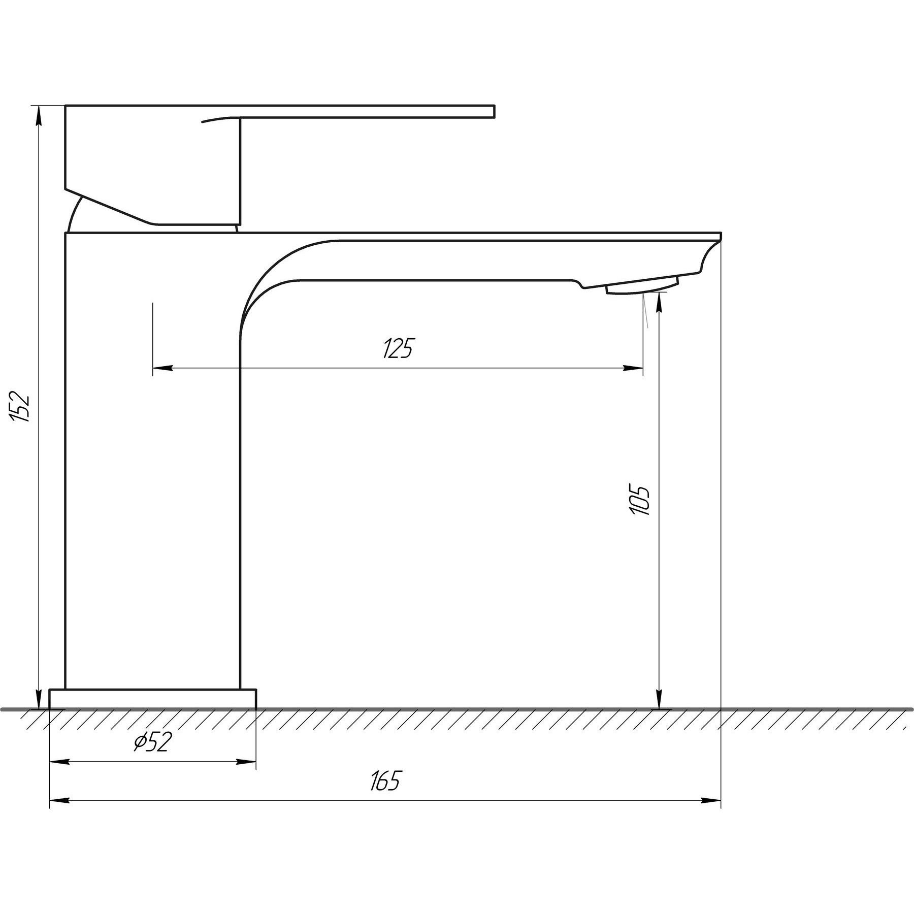 Змішувач для умивальника Globus Lux Ontario GLO-0101 - Image 7