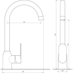 Змішувач для кухні Globus Lux Ontario GLO-0203S-BB - Image 7