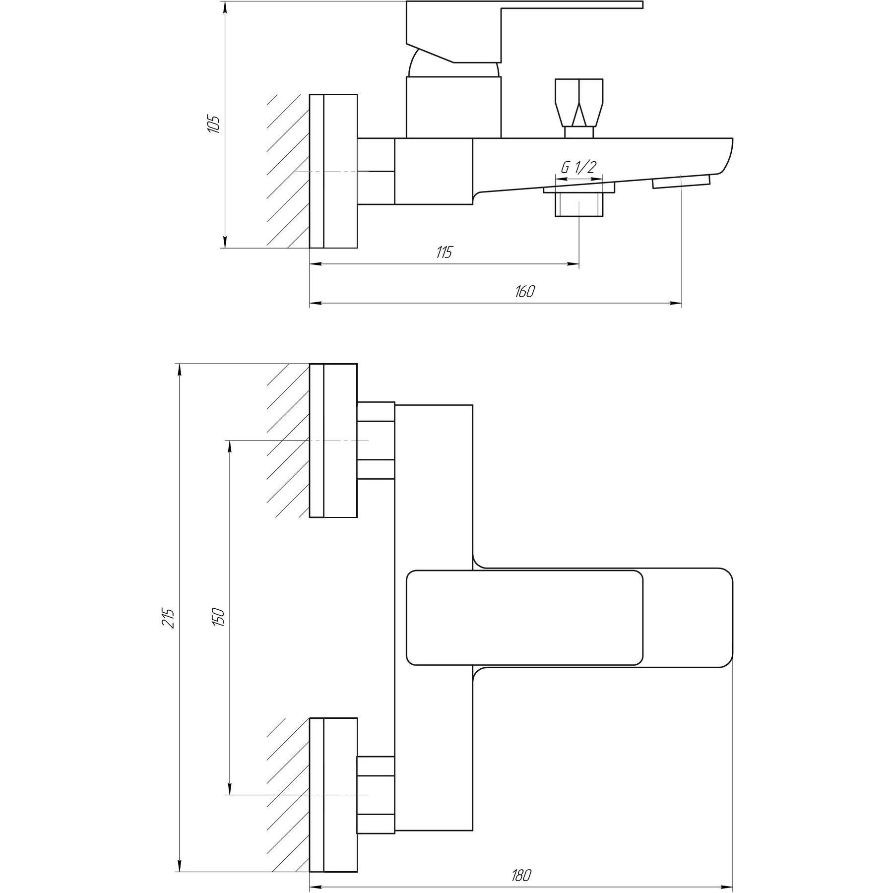 Змішувач для ванни Globus Lux Milano GLM-0102 - Image 8