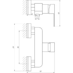 Змішувач для душу Globus Lux Milano GLM-0105N - Image 8