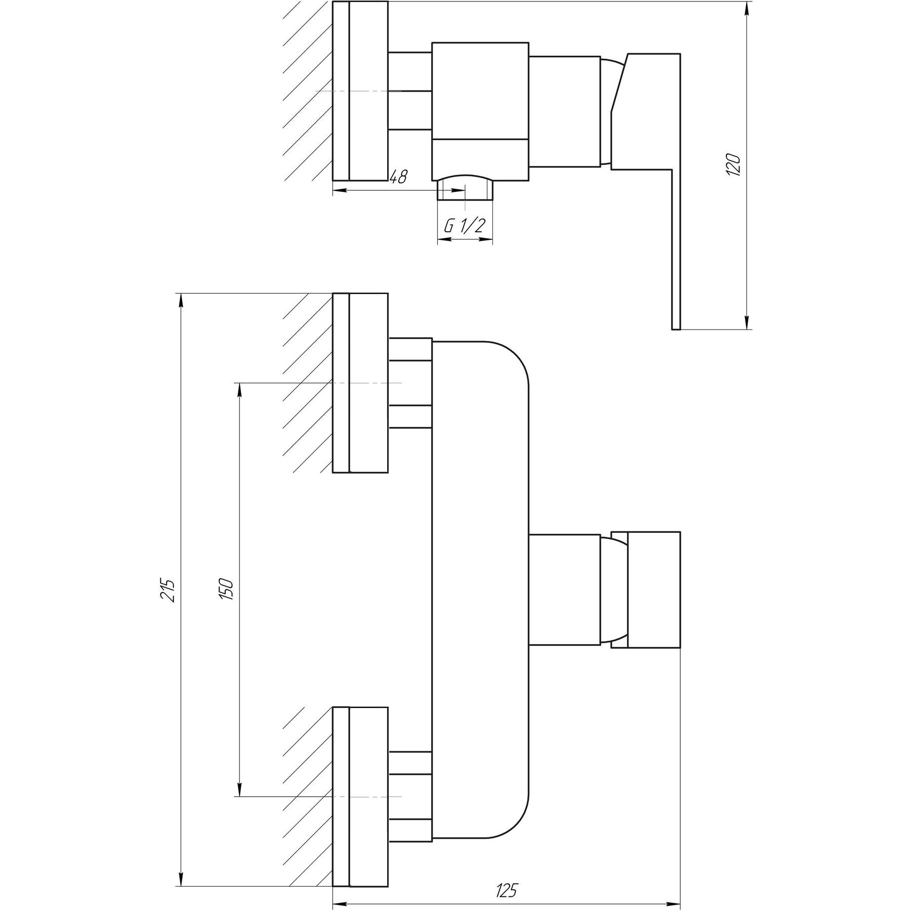 Змішувач для душу Globus Lux Milano GLM-0105N - Image 8