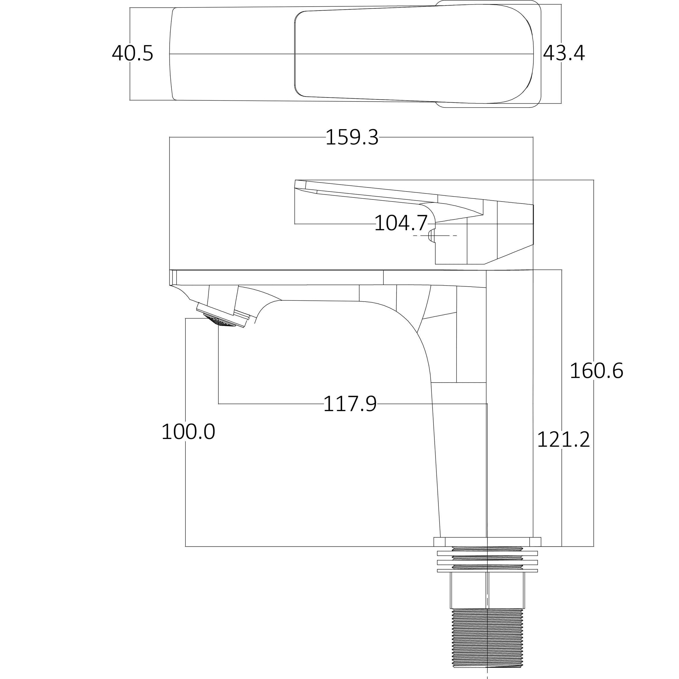 Змішувач для умивальника Globus Lux BONN GLB-0401 - Image 8