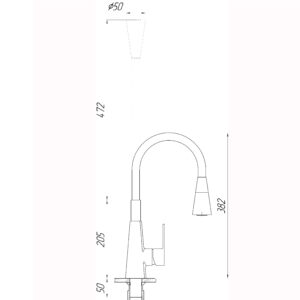 Змішувач для кухні DOMINO Dionis DDD-203SM-BR-R10 - Image 8
