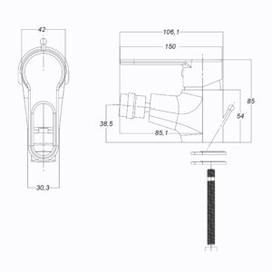Змішувач для біде Globus Lux Dolly GLD-0106 - Image 8