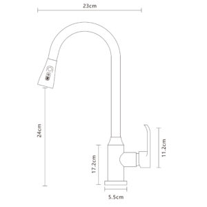 Змішувач для кухні EcoMIX Stella STL-2031-GP - Image 8