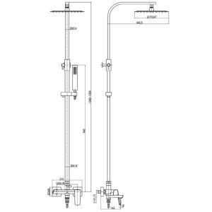 Душова система TOPAZ LEXI TL 21122-H57-BL - Image 8