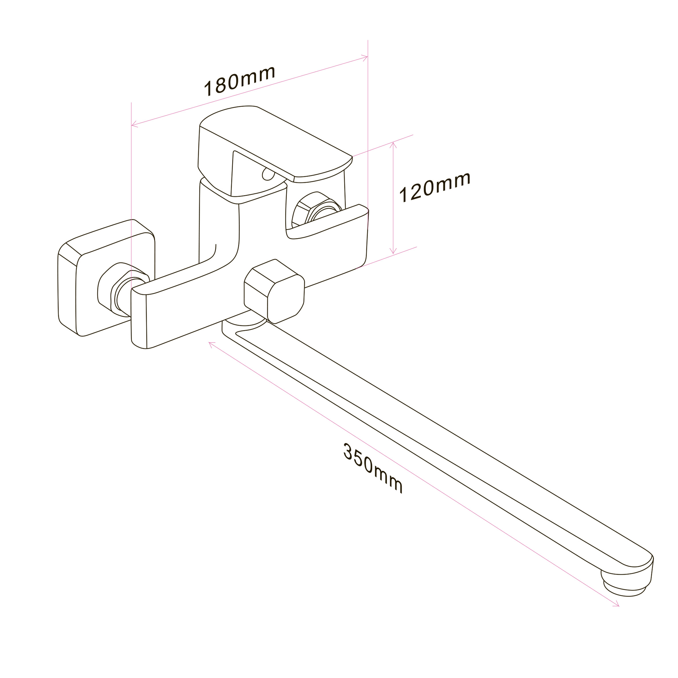 Змішувач для ванни Globus Lux ALFA GLAL-0208N - Image 8