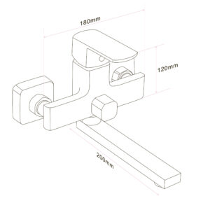 Змішувач для ванни Globus Lux ALFA GLAL-0102N - Image 8