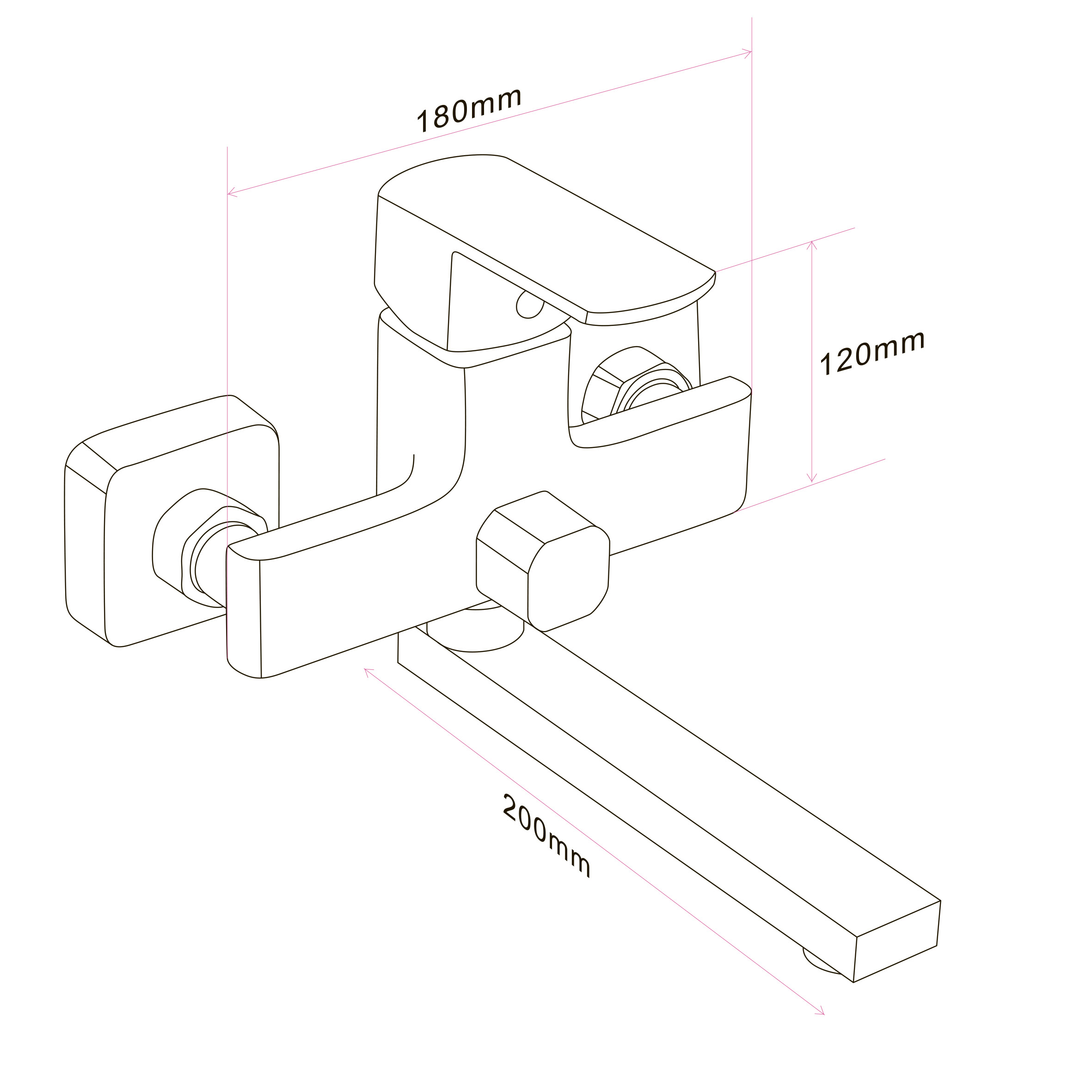 Змішувач для ванни Globus Lux ALFA GLAL-0102N - Image 8