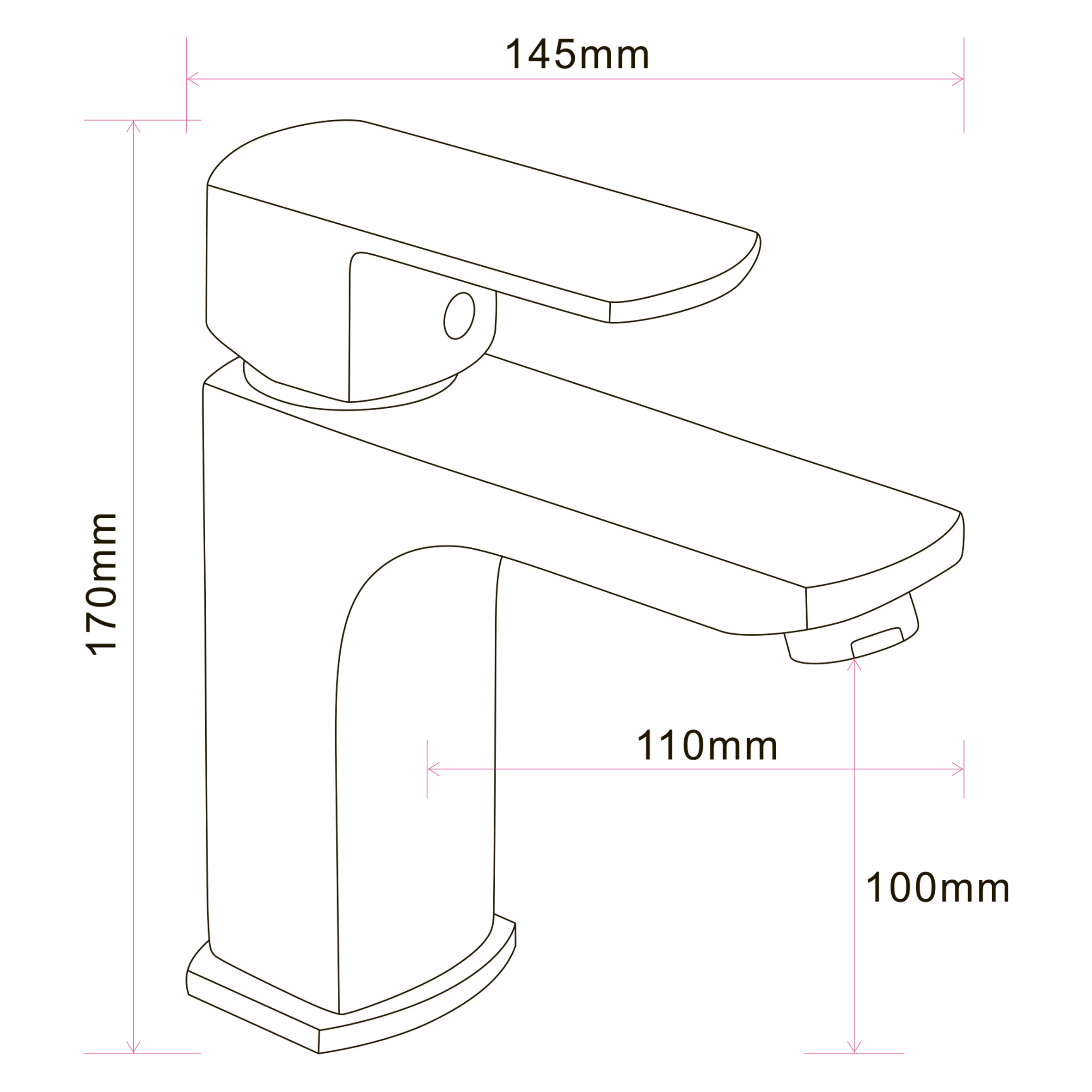 Змішувач для умивальника Globus Lux ALFA GLAL-0401 - Image 8