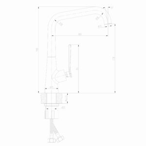Змішувач для кухні TOPAZ TEEL TT 24401-H59 - Image 9