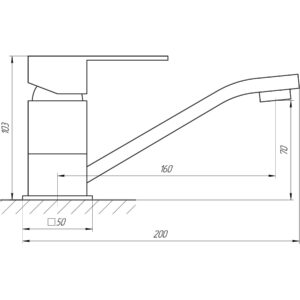 Змішувач для умивальника Globus Lux Milano GLM-0103M - Image 9