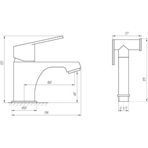 Змішувач для умивальника TOPAZ ZARA TZ 13204-H37 - Image 9
