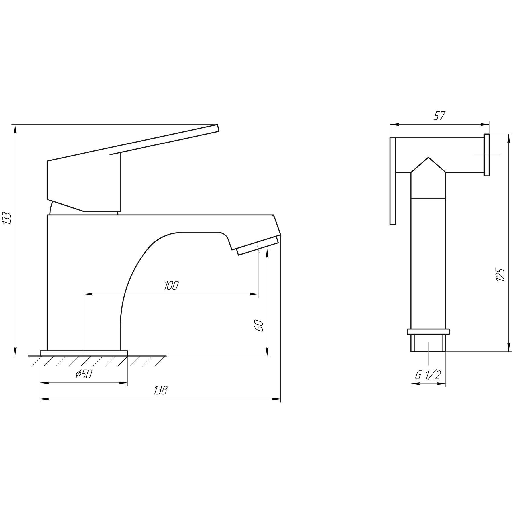 Змішувач для умивальника TOPAZ ZARA TZ 13204-H37 - Image 9