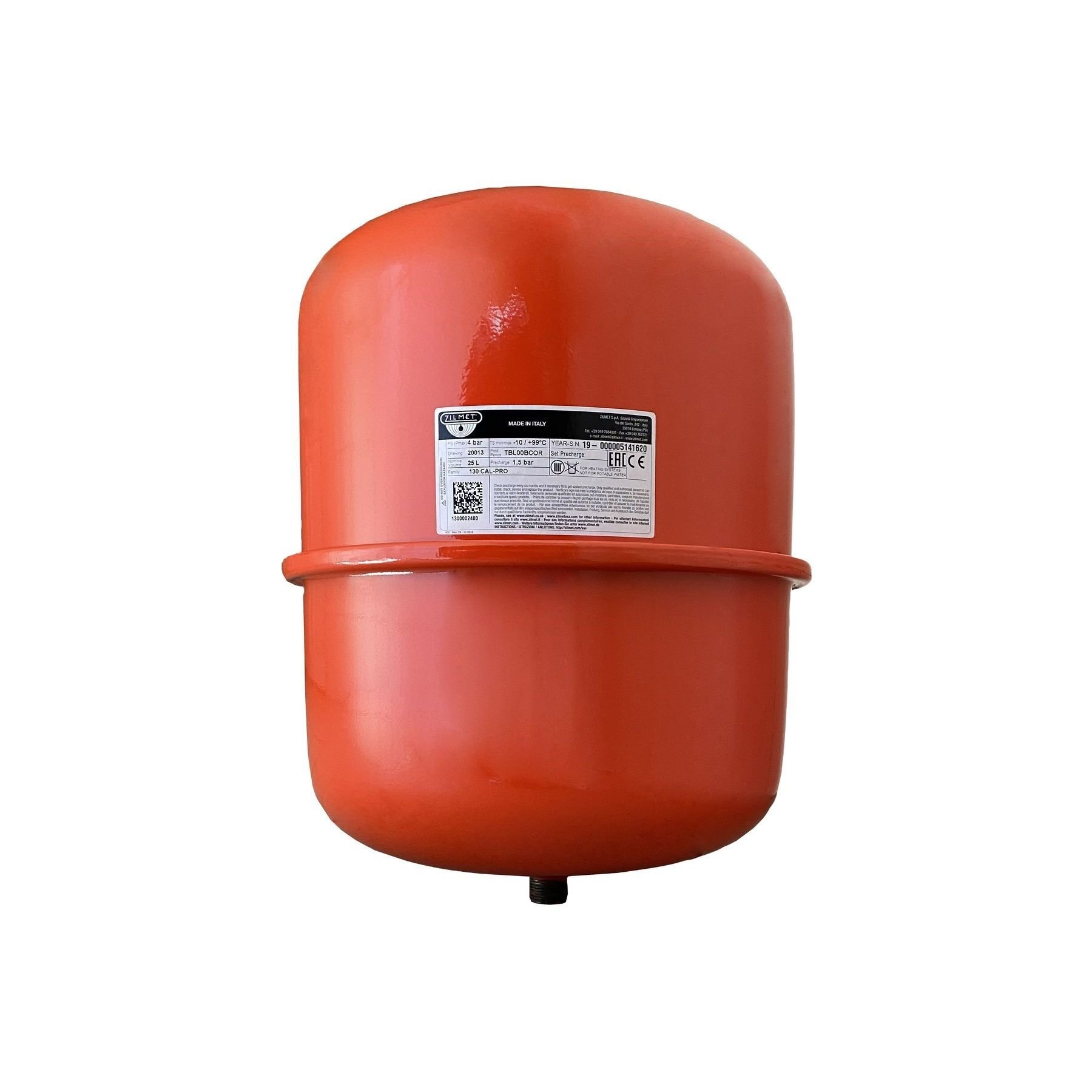 Бак Zilmet cal-pro для систем опалення   25л. 4bar ( 1300002400 ) - Image 1