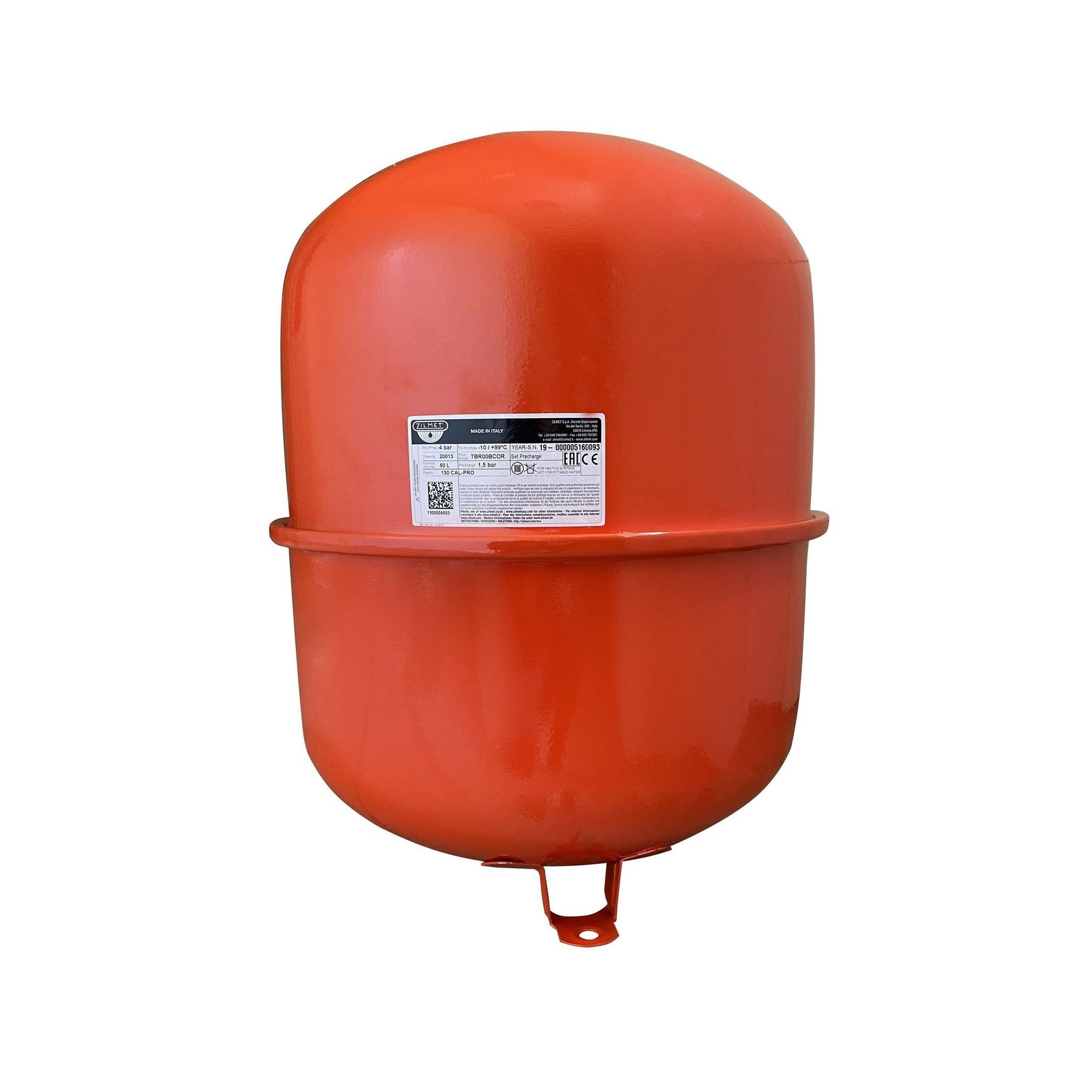 Бак Zilmet cal-pro для систем опалення   50л. 4bar ( 1300005003 ) з ніжками - Image 1