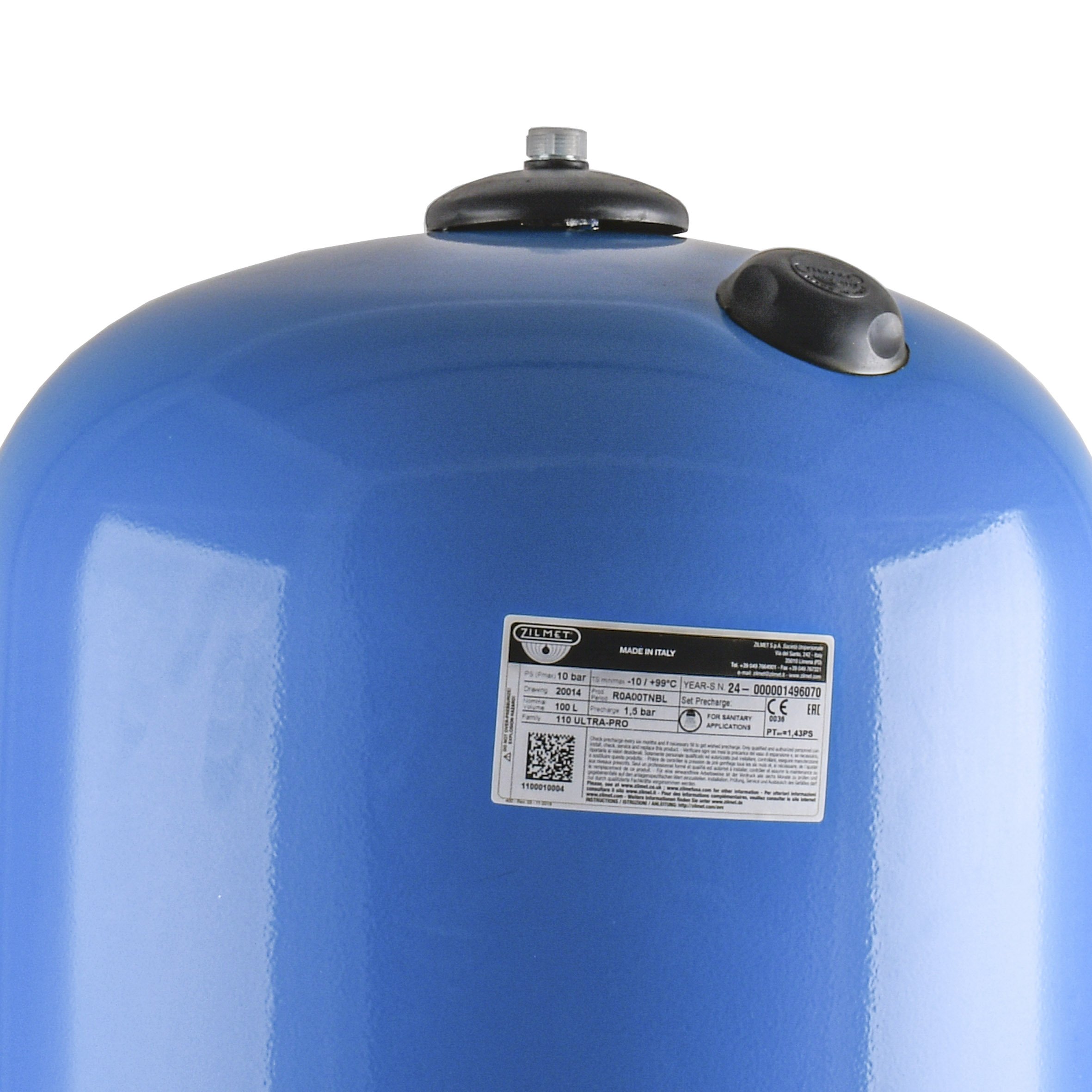 Гідроакумулятор  100л Zilmet ultra-pro 10bar  верт ( 1100010004 ) - Image 5