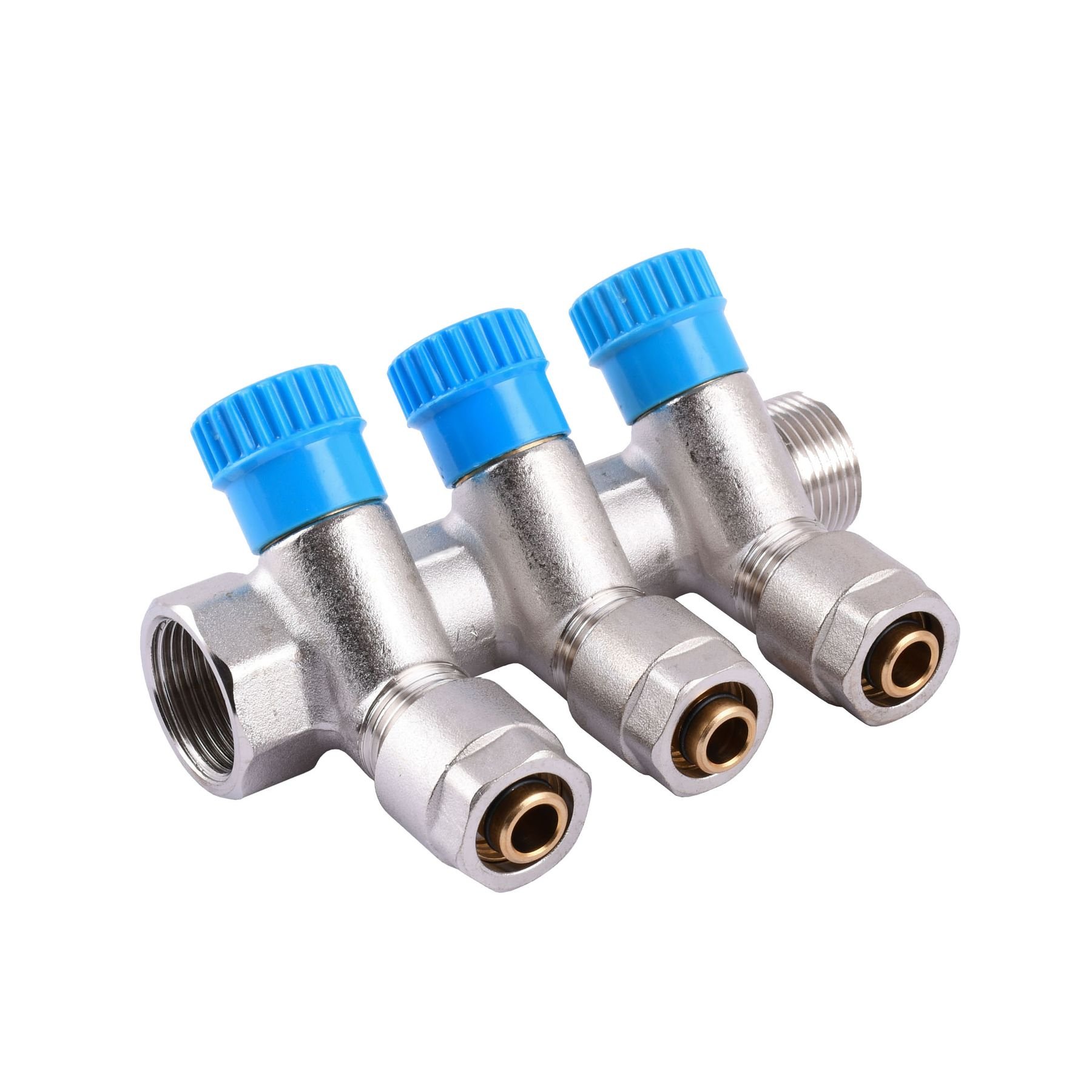 Колектор CRISTAL 3/4Gх1/2*16 - 3-ої (під 35 *) з перекриттям (NM-1016) - Image 1