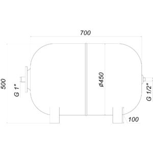 Гідроакумулятор  100л Zilmet ultra-pro 10bar  гор ( 1100010005 ) - Image 7