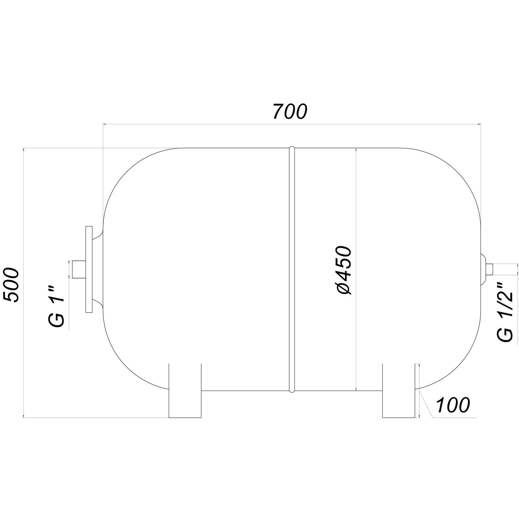 Гідроакумулятор  100л Zilmet ultra-pro 10bar  гор ( 1100010005 ) - Image 7