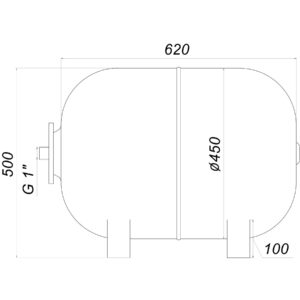 Гідроакумулятор   80л Zilmet ultra-pro 10bar ГОРИЗОНТАЛЬНИЙ ( 1100008005 ) - Image 8