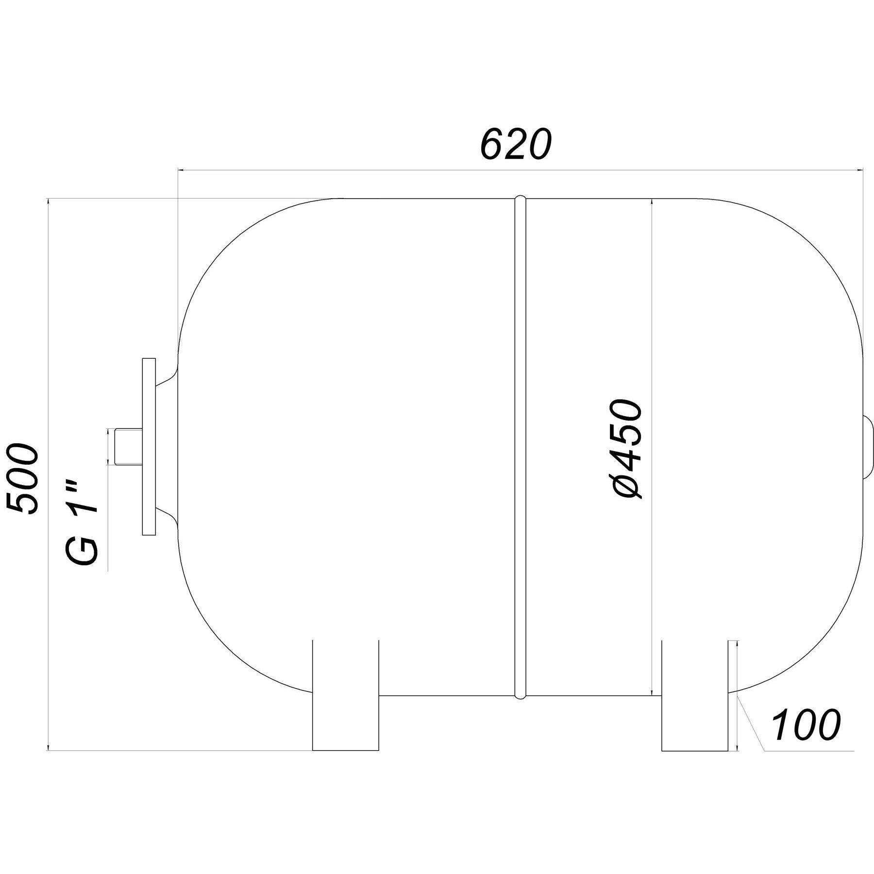 Гідроакумулятор   80л Zilmet ultra-pro 10bar ГОРИЗОНТАЛЬНИЙ ( 1100008005 ) - Image 8