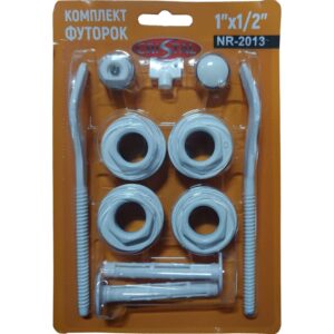 Комплект футорок секційного радіатора CRISTAL NR-2013 1/2″ з 2-кронштейнами (HT 405) - Image 2
