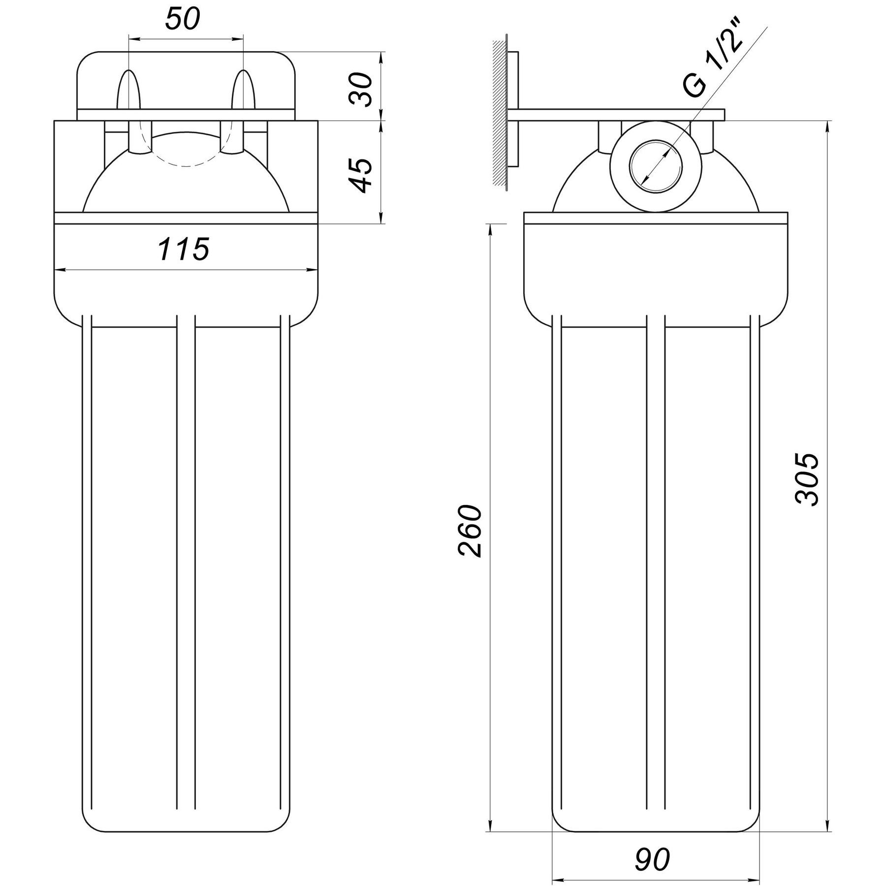 Посилена фільтр-колба для гар. води Bіо+ systems HT-10, 1/2″ - Image 5