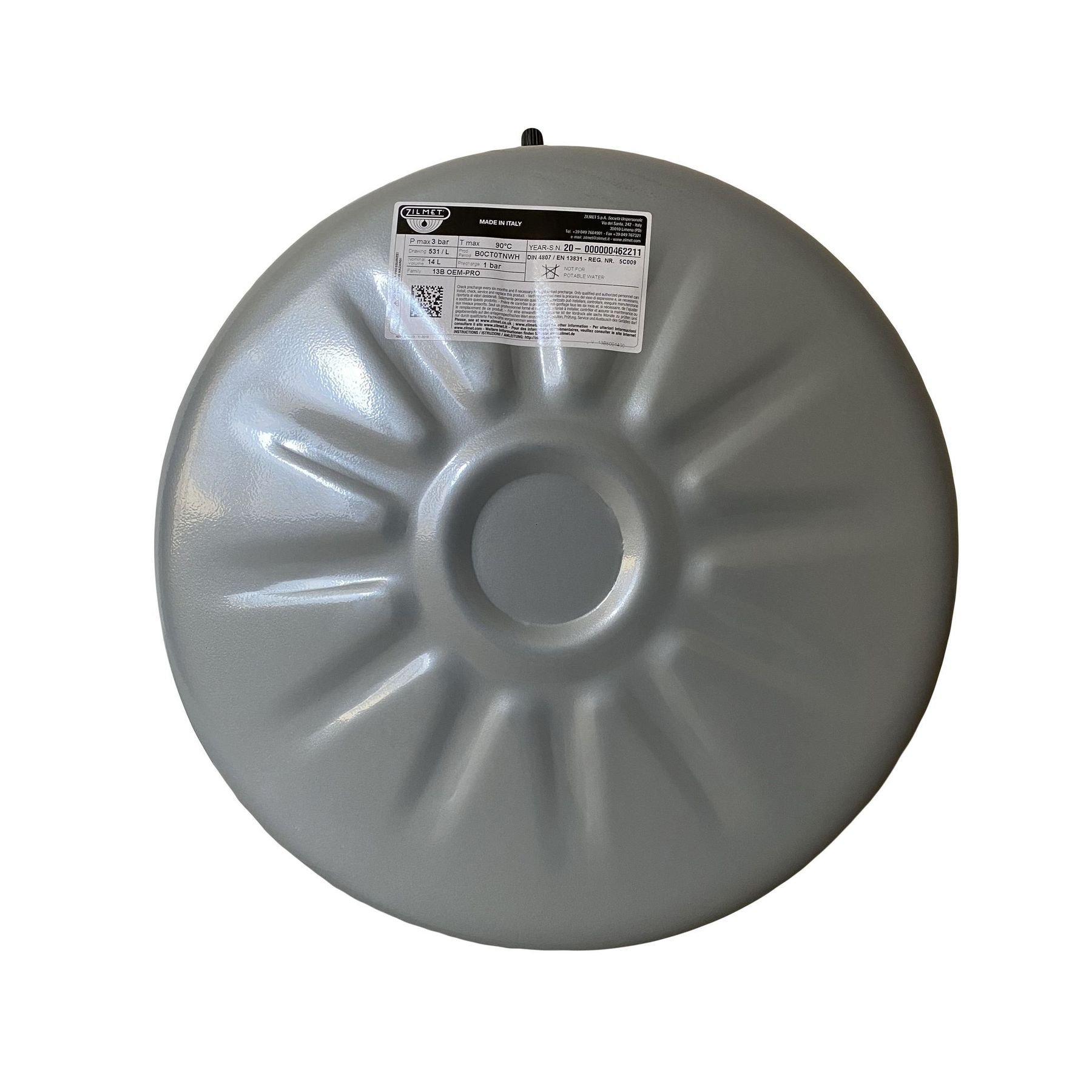 Бак Zilmet oem-pro для монтажу в котли  плоский Арт. 531 14л 3bar  рифлений ( 13B6001400 ) - Image 1