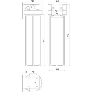 Фільтр-колба + ПП картридж Bіо+ systems SL20-BB Big Blue 20″, 1″ - Image 9