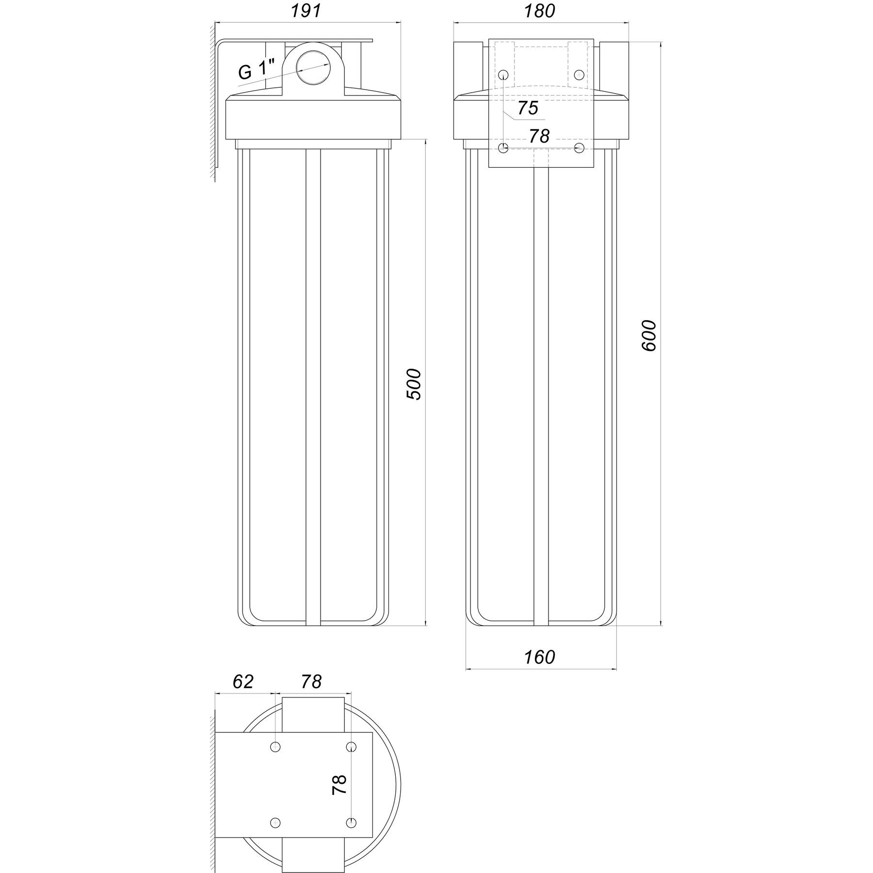 Фільтр-колба + ПП картридж Bіо+ systems SL20-BB Big Blue 20″, 1″ - Image 9