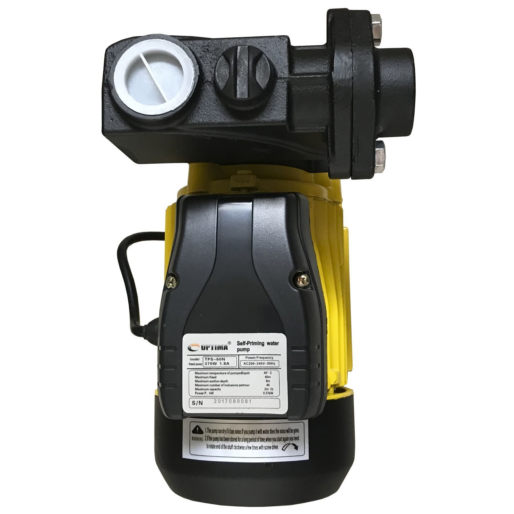 Насос вихровий Optima TPS60 0,37кВт  з ежектором - Image 2