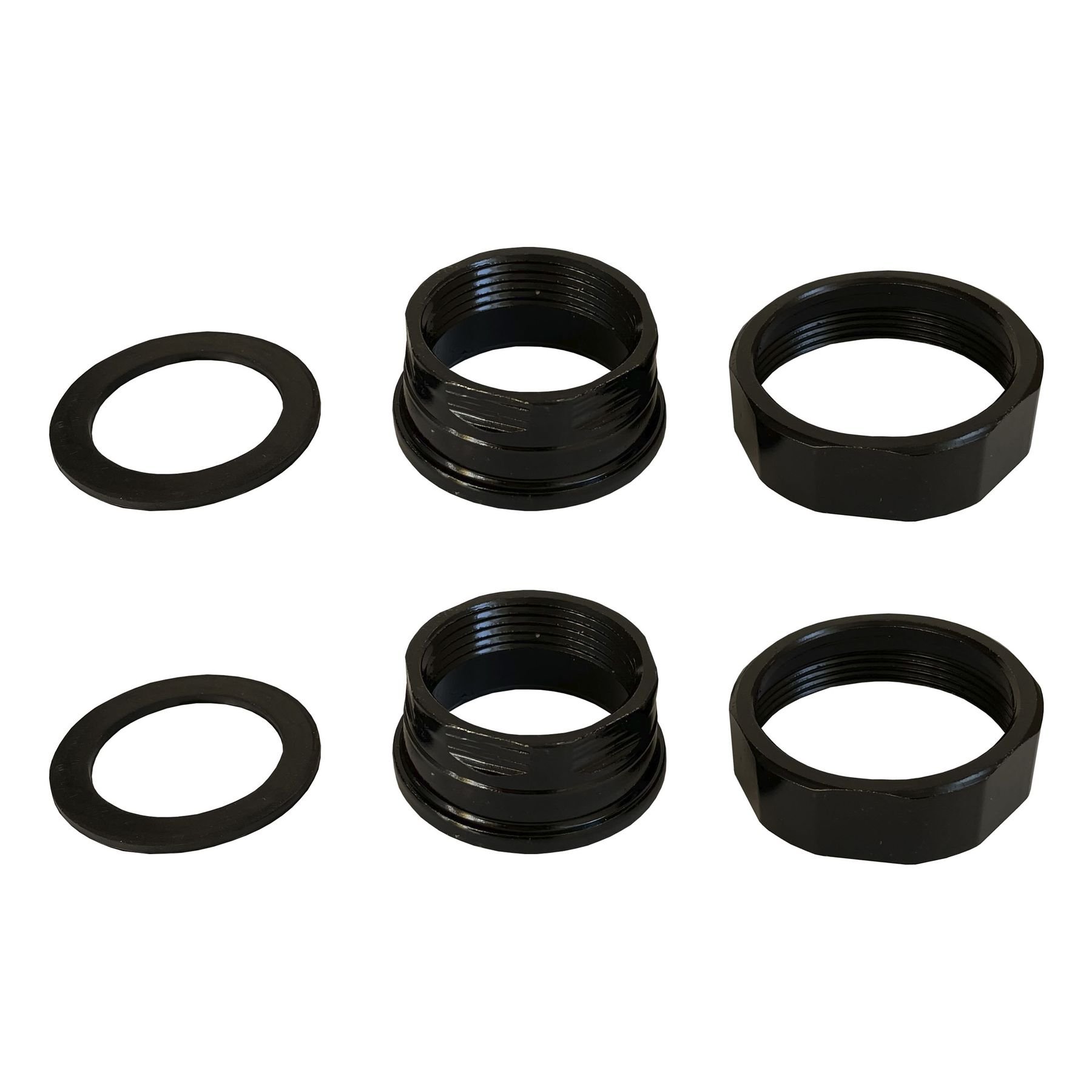 Комплект гайок  2″ - 1 1/4″ сталь  ( комплект 2 упаковки ) - Image 1