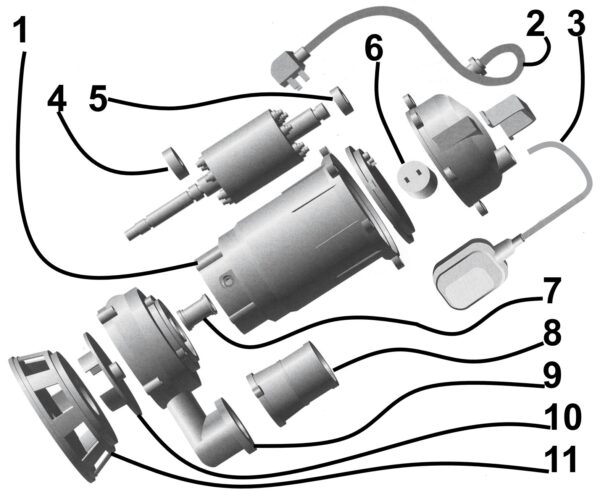 Насос фекальний  Optima WQD10-15 1,3кВт